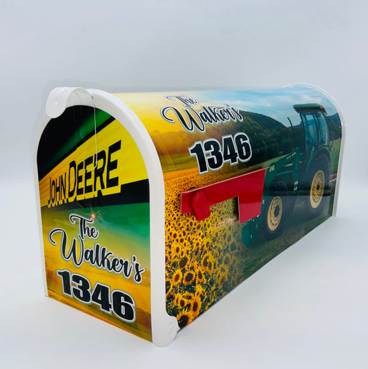 Farm mailbox, Mailbox personaliized, Gifts for dad, Sale, Tractor gift