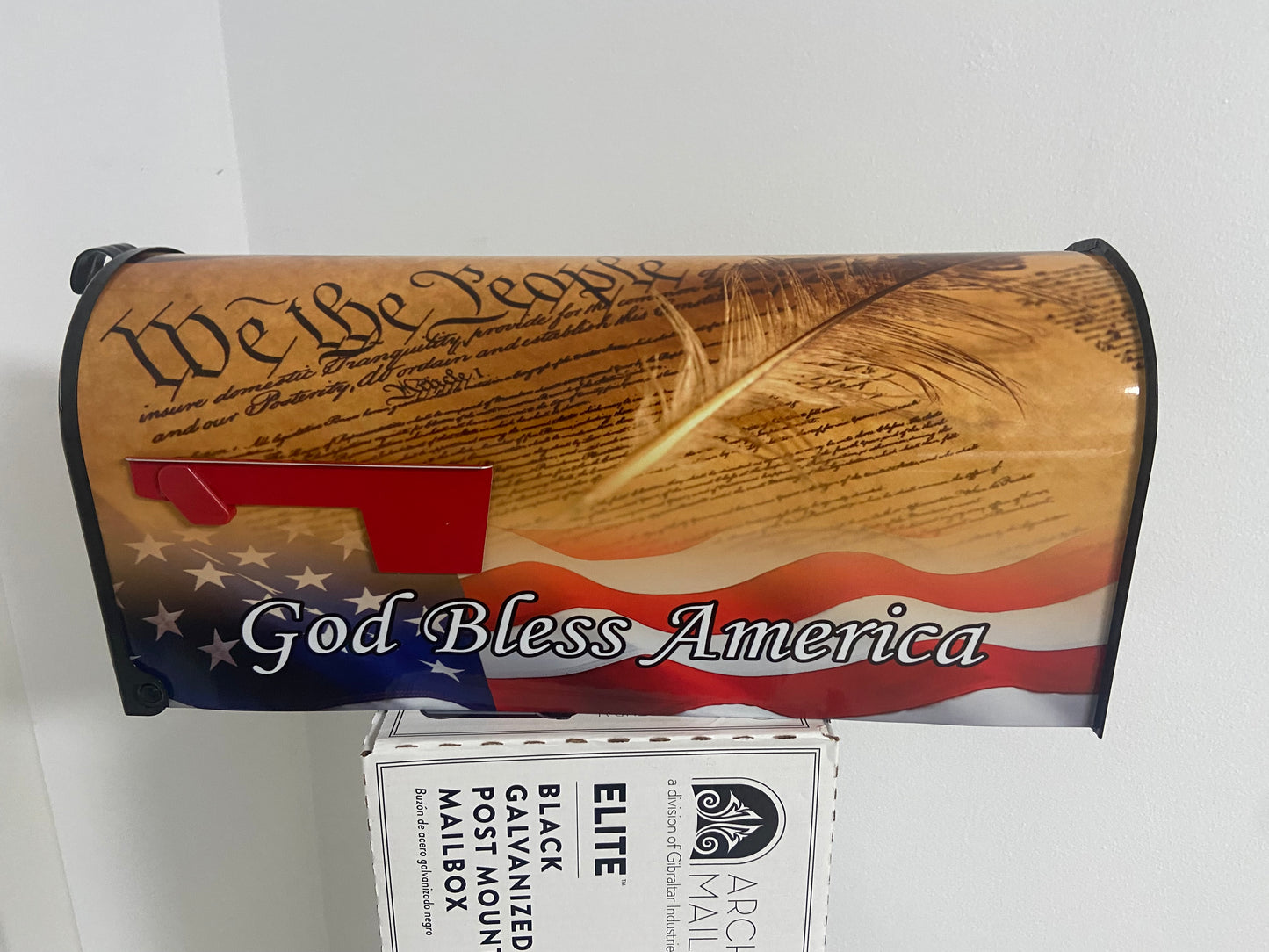 We the People Custom Mailbox, Stars and stripes gift, Eagle, Gift for Grandparent