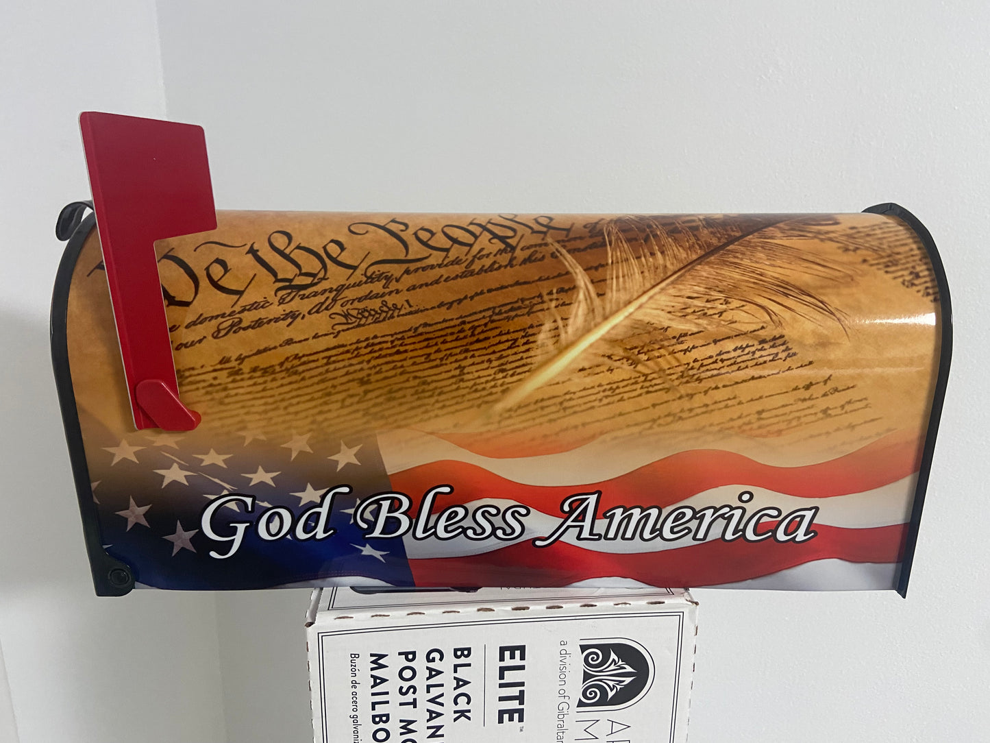 We the People Custom Mailbox, Stars and stripes gift, Eagle, Gift for Grandparent