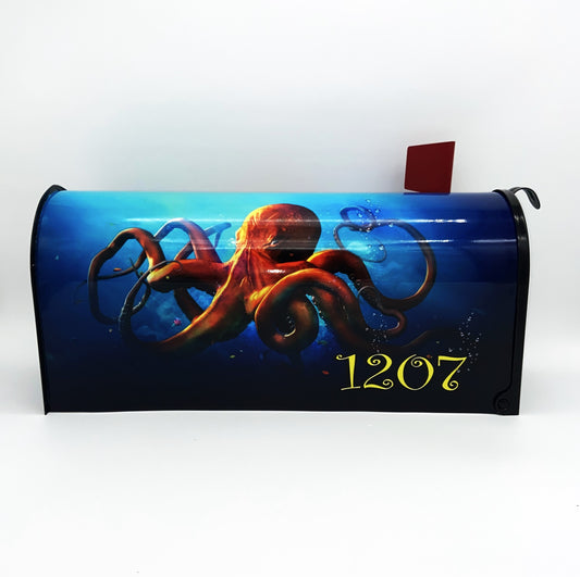 Octopus custom mailbox, Gift for mom, sale, gift for dad, beach decor