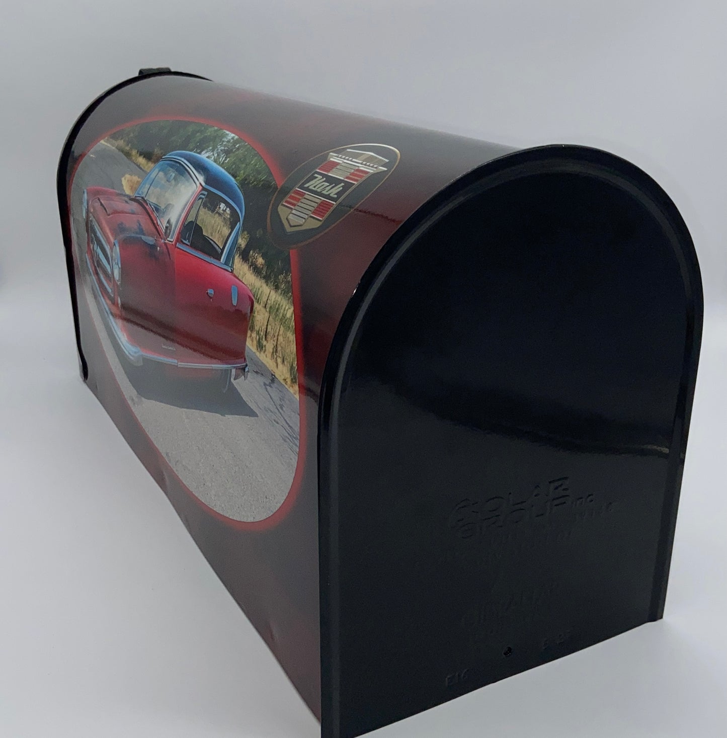 “Custom Nash Hotrod Mailbox: A Stylish Tribute to Classic Automotive Culture!”