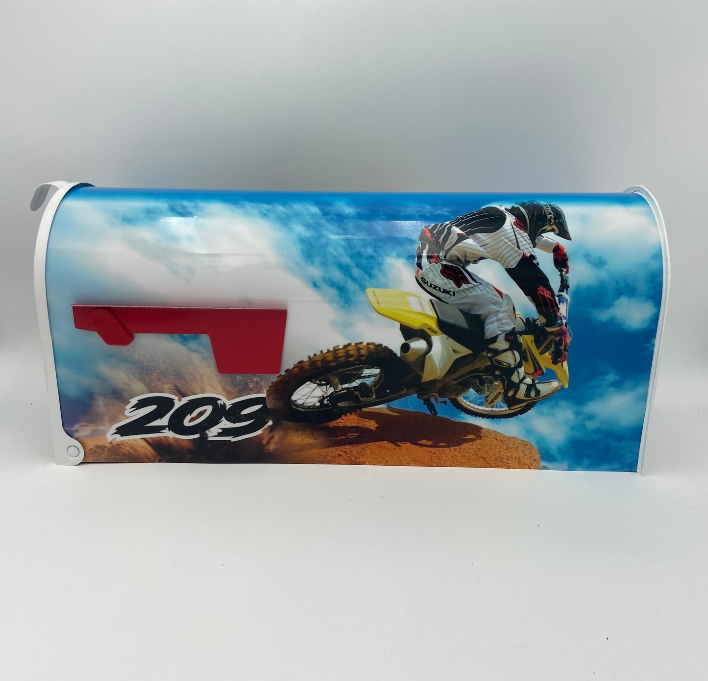 Custom Dirt Bike mailbox, Gift for brother, Bike racing, Gift for dad