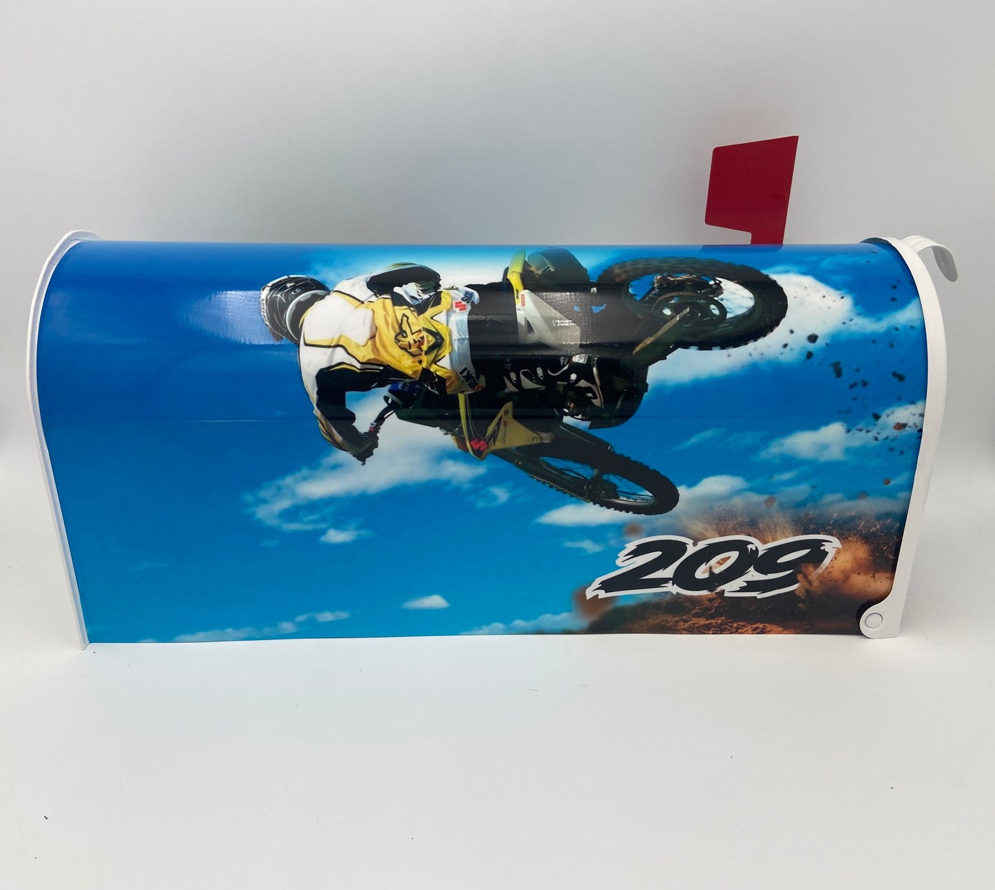 Custom Dirt Bike mailbox, Gift for brother, Bike racing, Gift for dad