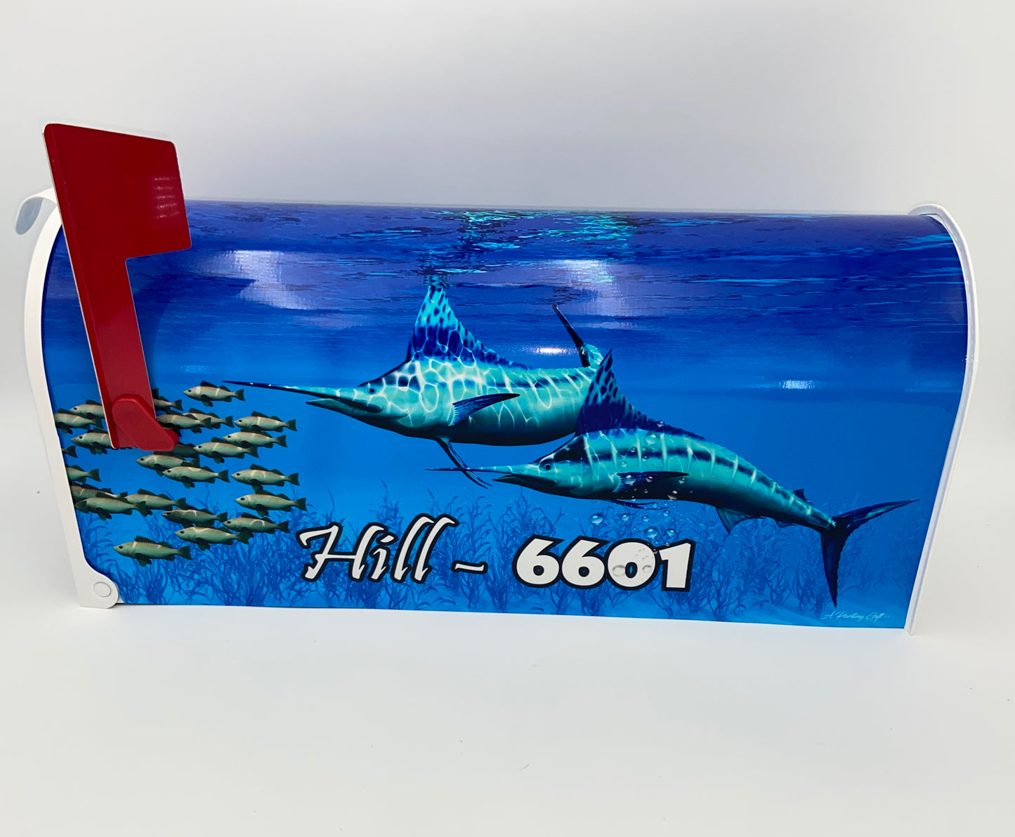 Swordfish Custom Mailbox, Gift for mom, stocking filler, gift for dad