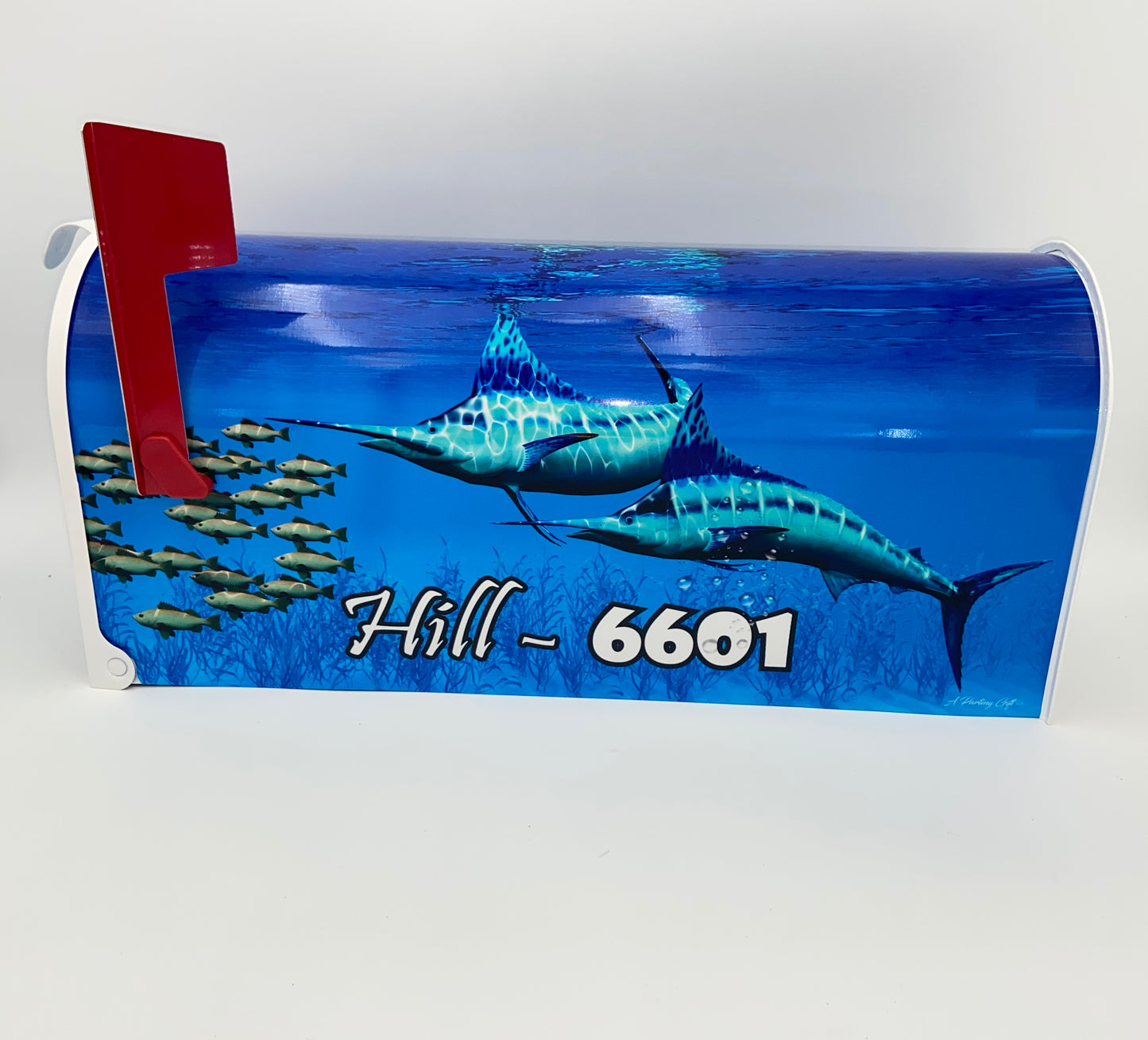 Swordfish Custom Mailbox, Gift for mom, stocking filler, gift for dad