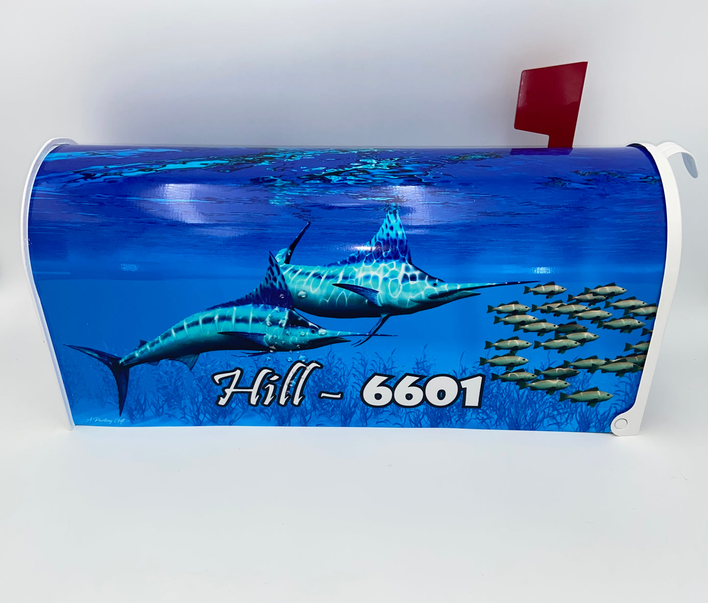 Swordfish Custom Mailbox, Gift for mom, stocking filler, gift for dad