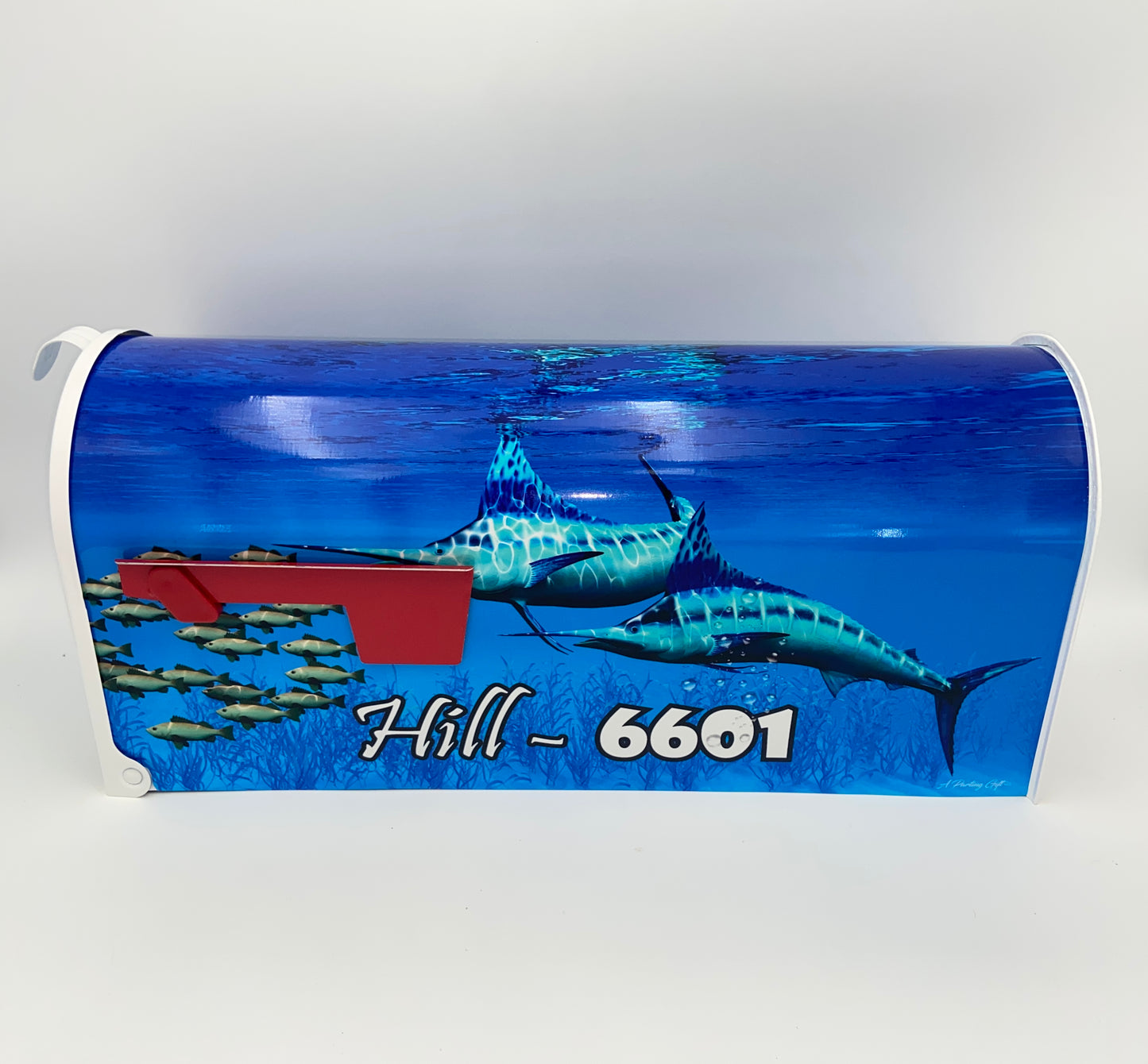 Swordfish Custom Mailbox, Gift for mom, stocking filler, gift for dad