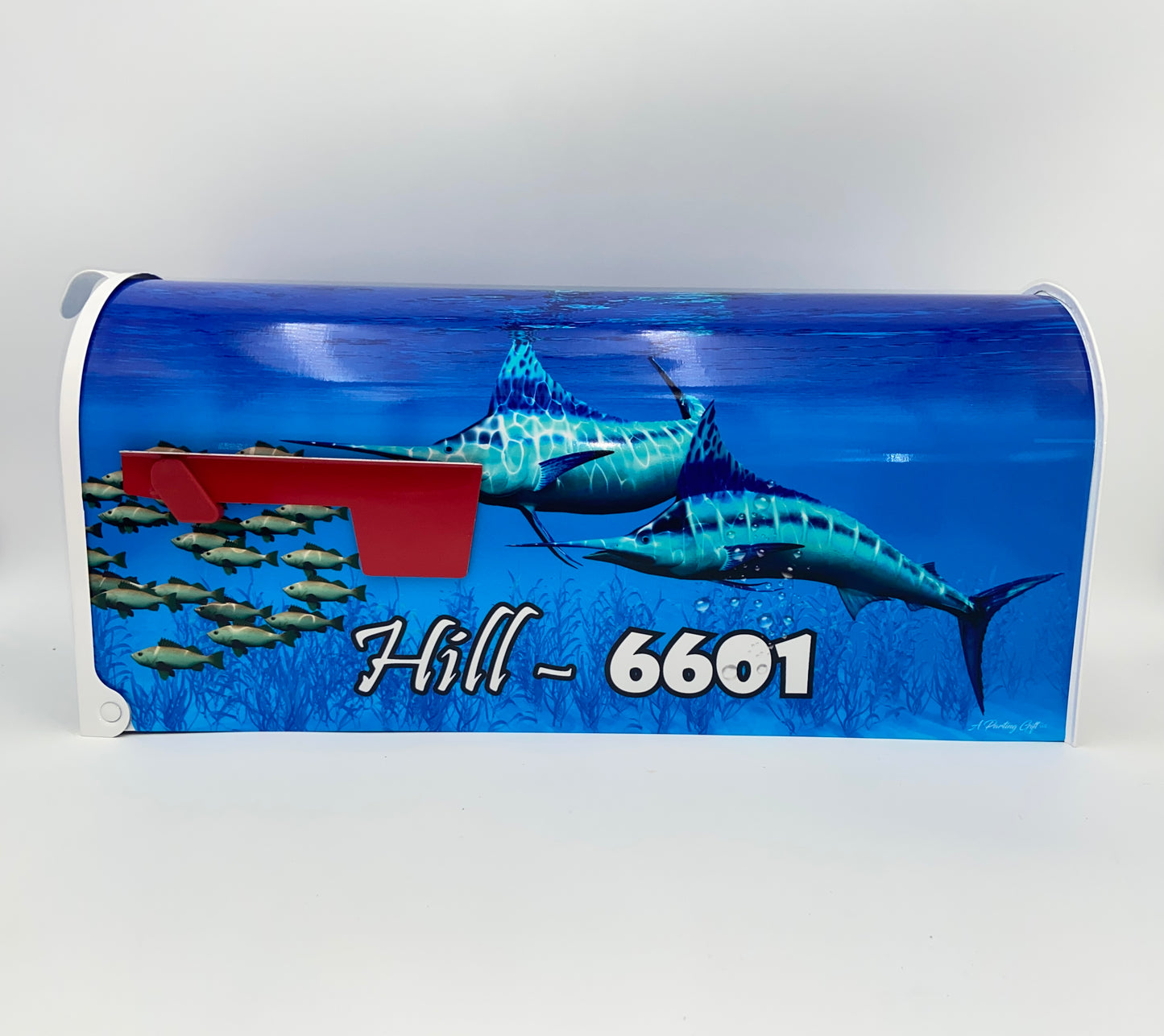 Swordfish Custom Mailbox, Gift for mom, stocking filler, gift for dad