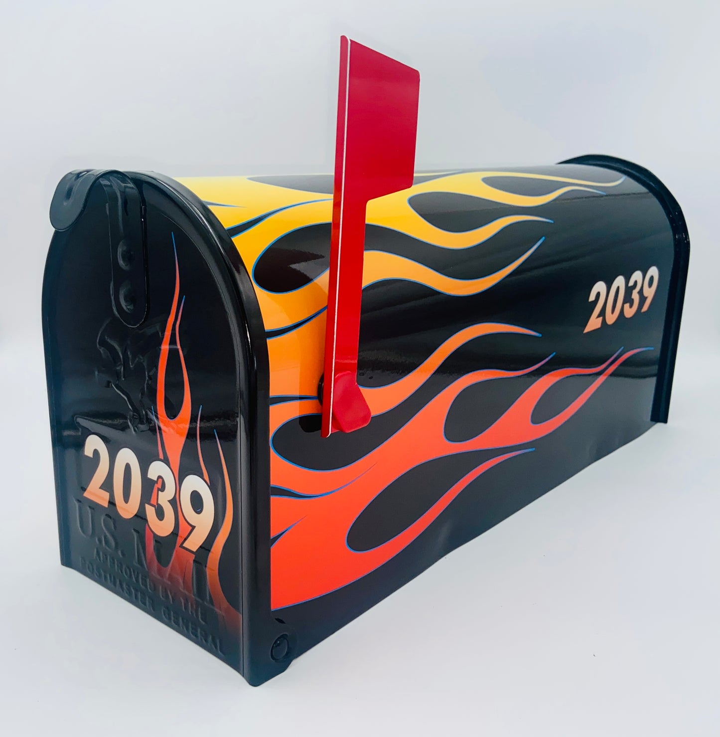 Pinstriping Hotrod Custom Mailbox, Gifts for brother, Customized gift