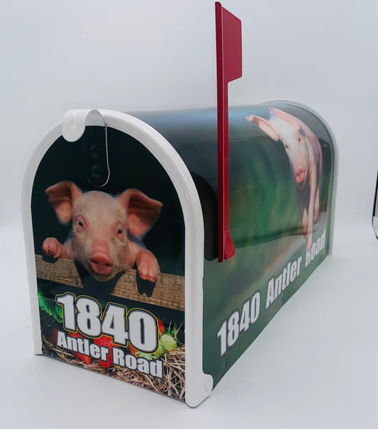 Cheeky Piglet Custom Mailbox: Add a Fun Farm Twist to Your Curb Appeal