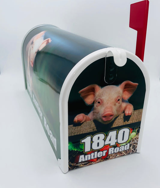 Cheeky Piglet Custom Mailbox: Add a Fun Farm Twist to Your Curb Appeal