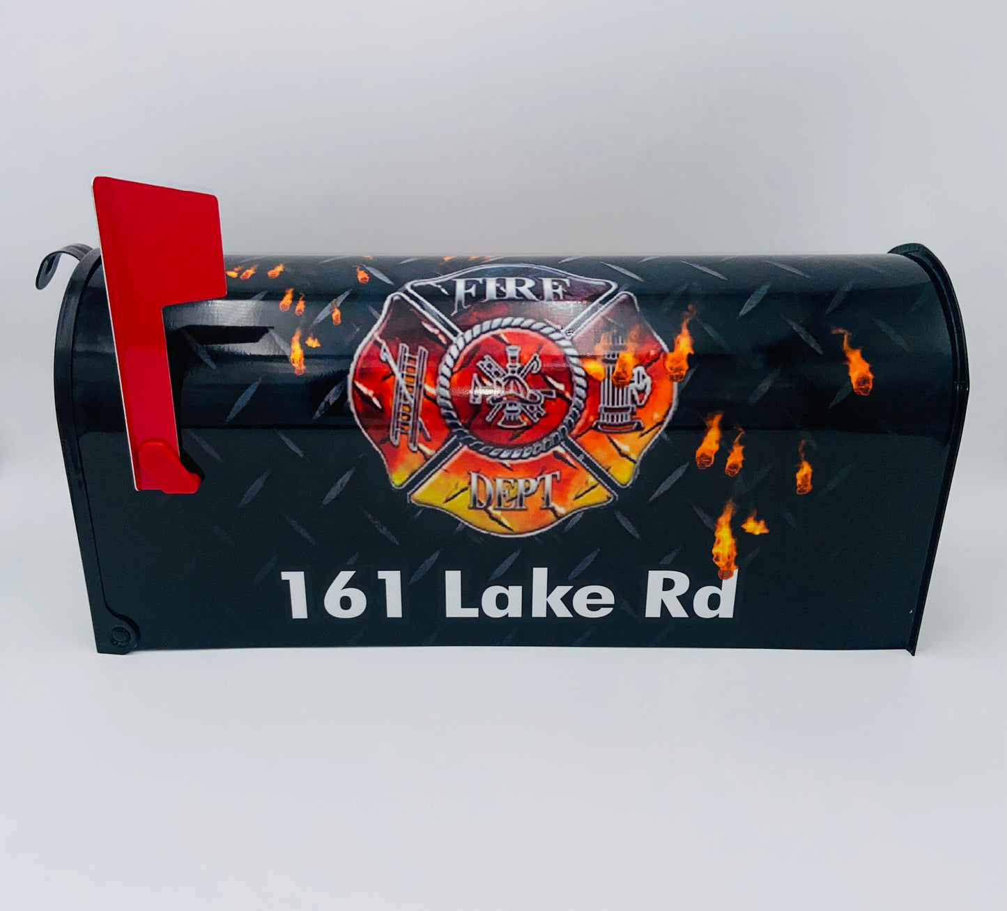 Mailbox Gift for Dad, Custom Mailbox, Fire services gift for dad, Gift for mom, American pride