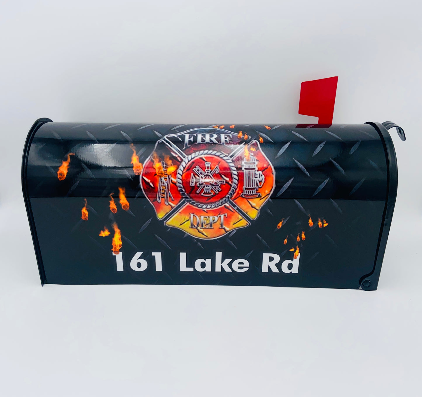 Mailbox Gift for Dad, Custom Mailbox, Fire services gift for dad, Gift for mom, American pride