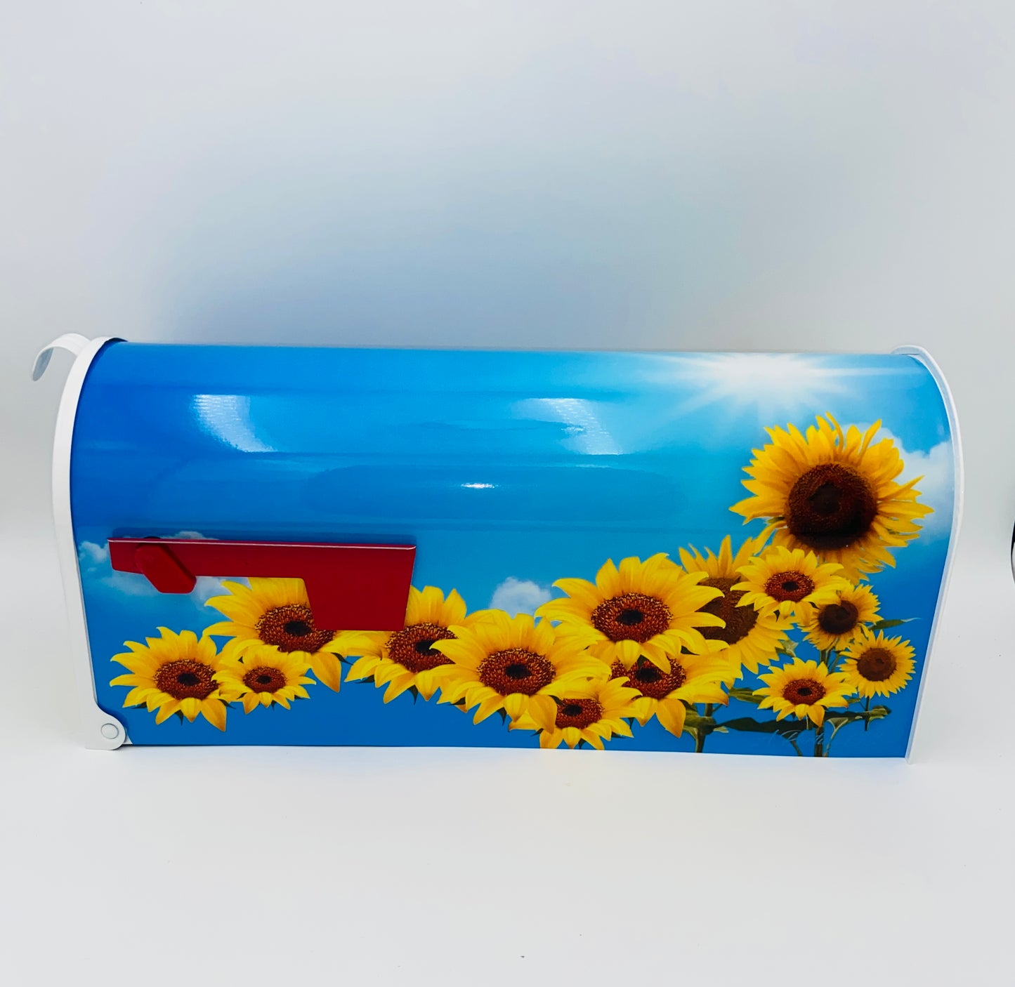 Sunflowers custom mailbox, flowers gift,  gift for mother, gift for dad