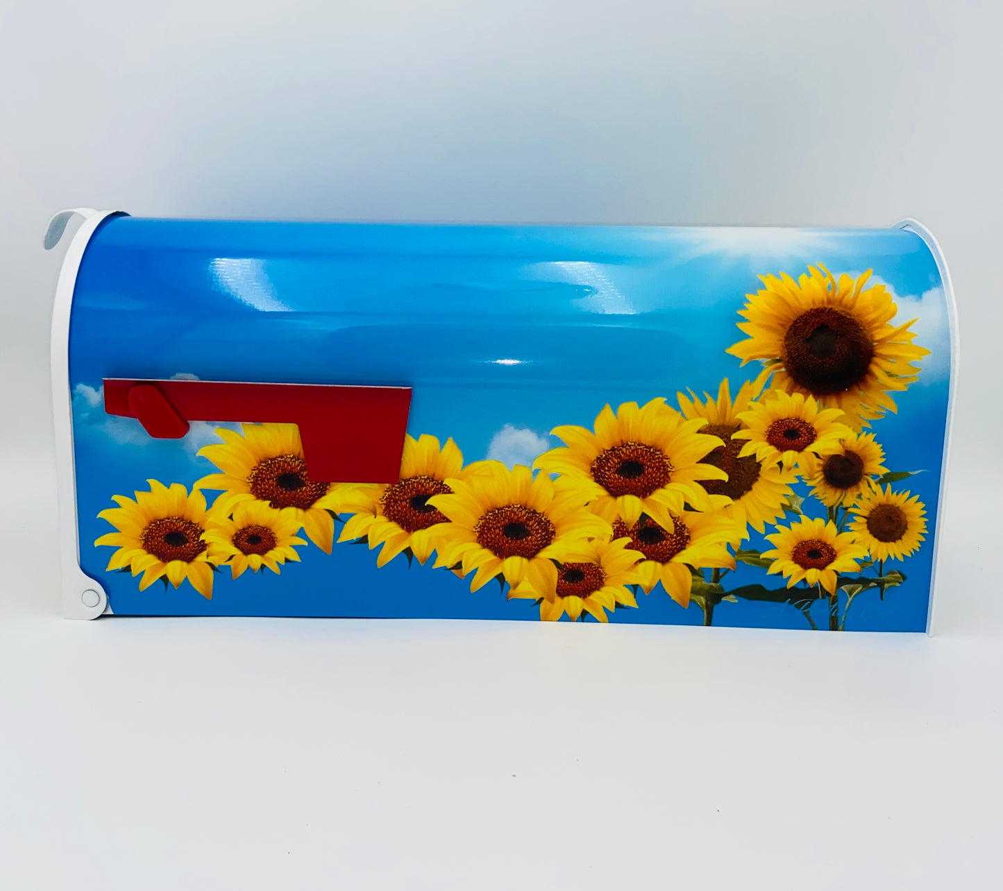 Sunflowers custom mailbox, flowers gift,  gift for mother, gift for dad