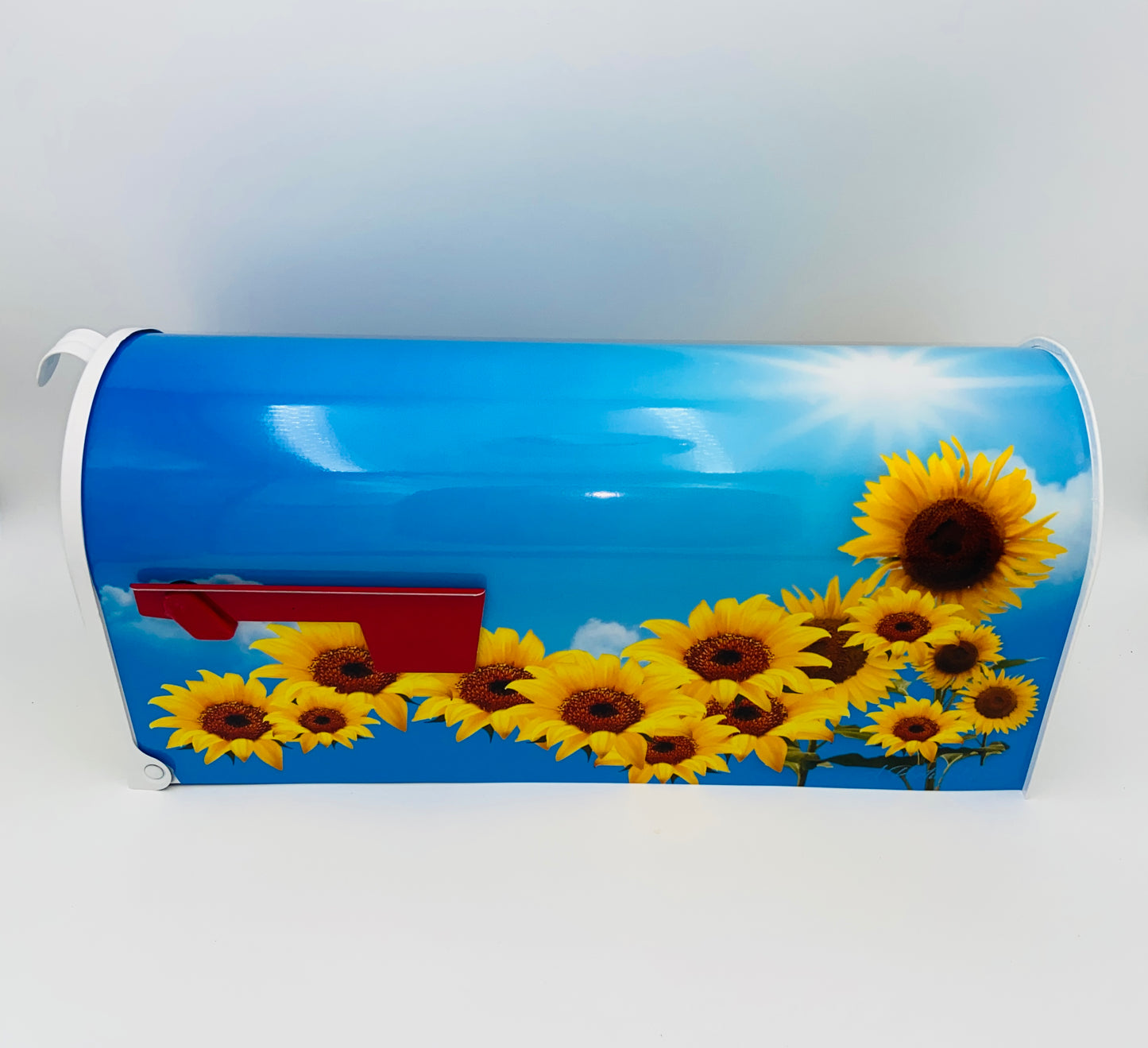 Sunflowers custom mailbox, flowers gift,  gift for mother, gift for dad