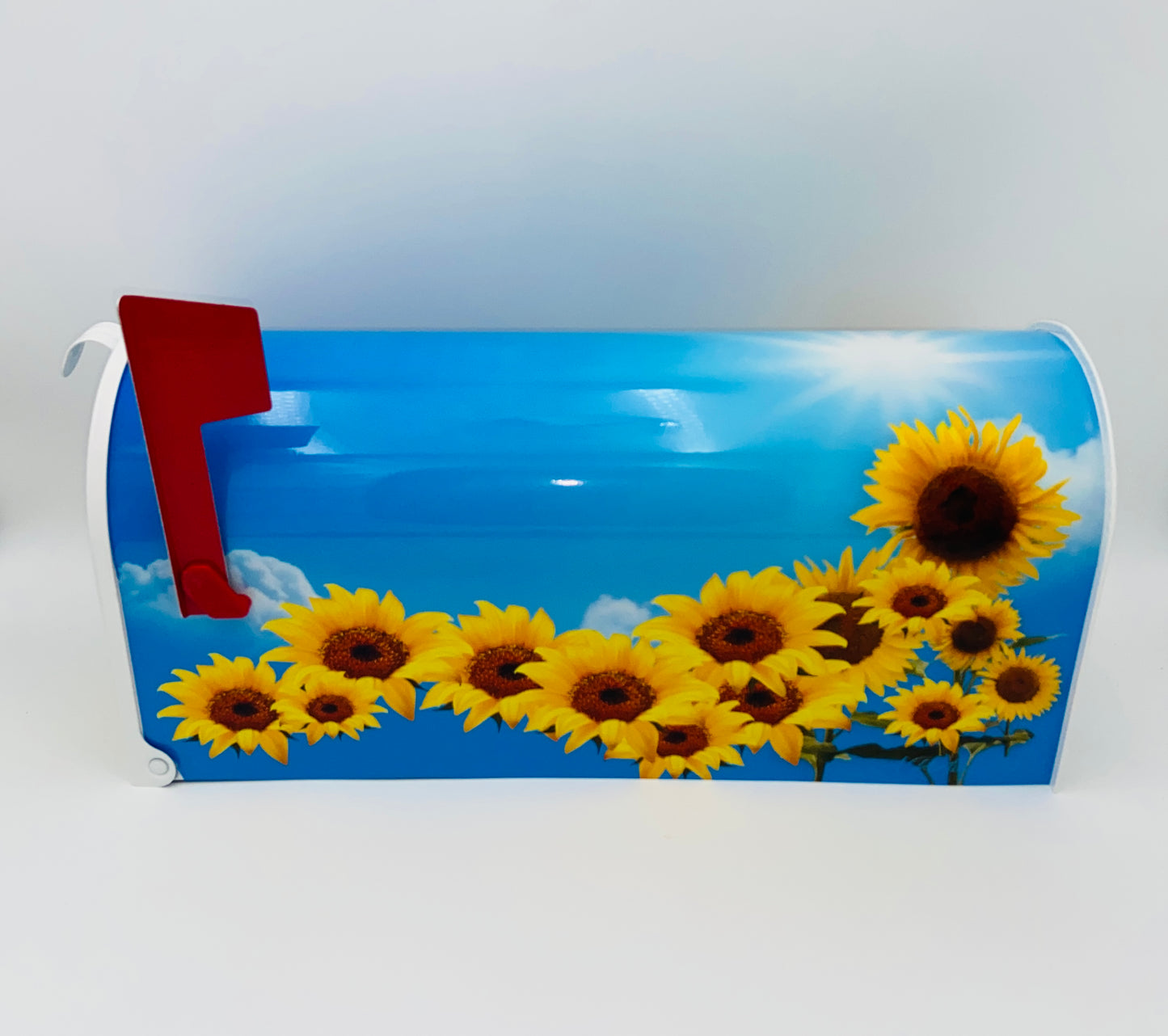 Sunflowers custom mailbox, flowers gift,  gift for mother, gift for dad