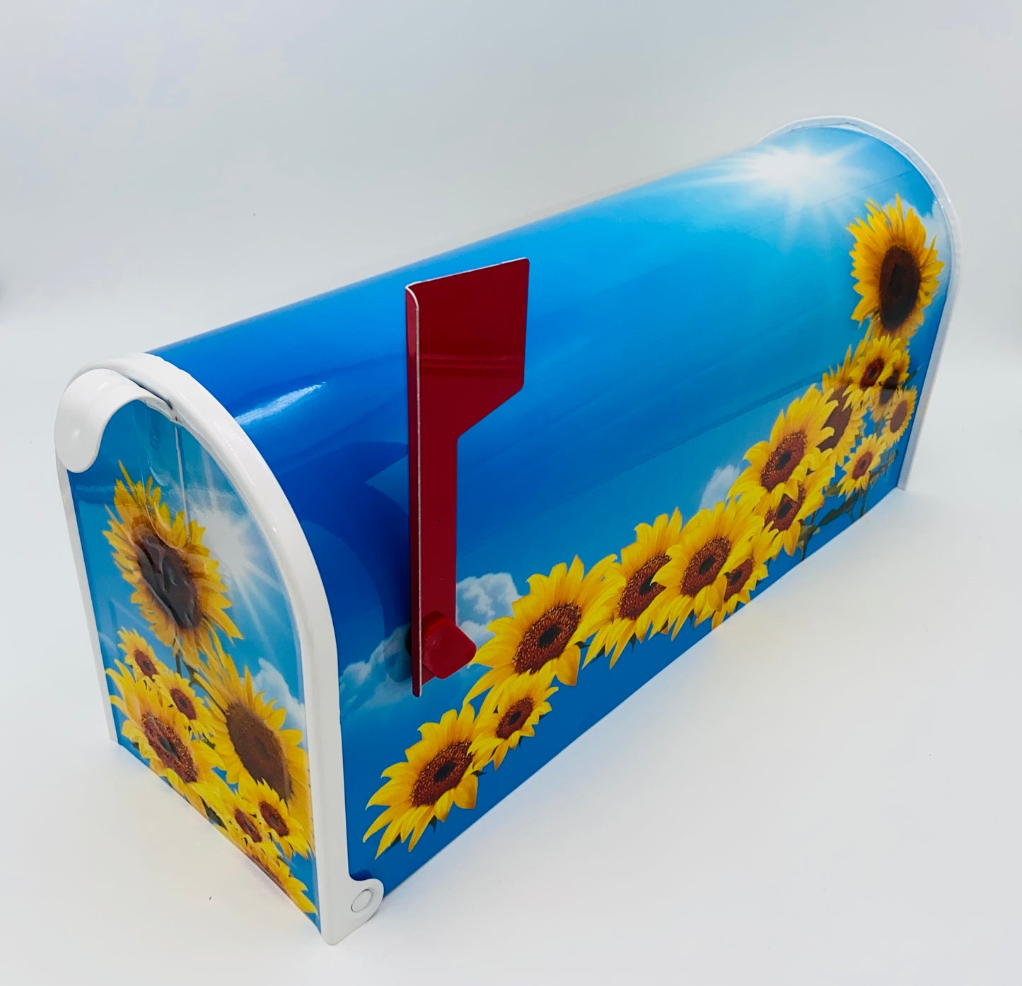 Sunflowers custom mailbox, flowers gift,  gift for mother, gift for dad