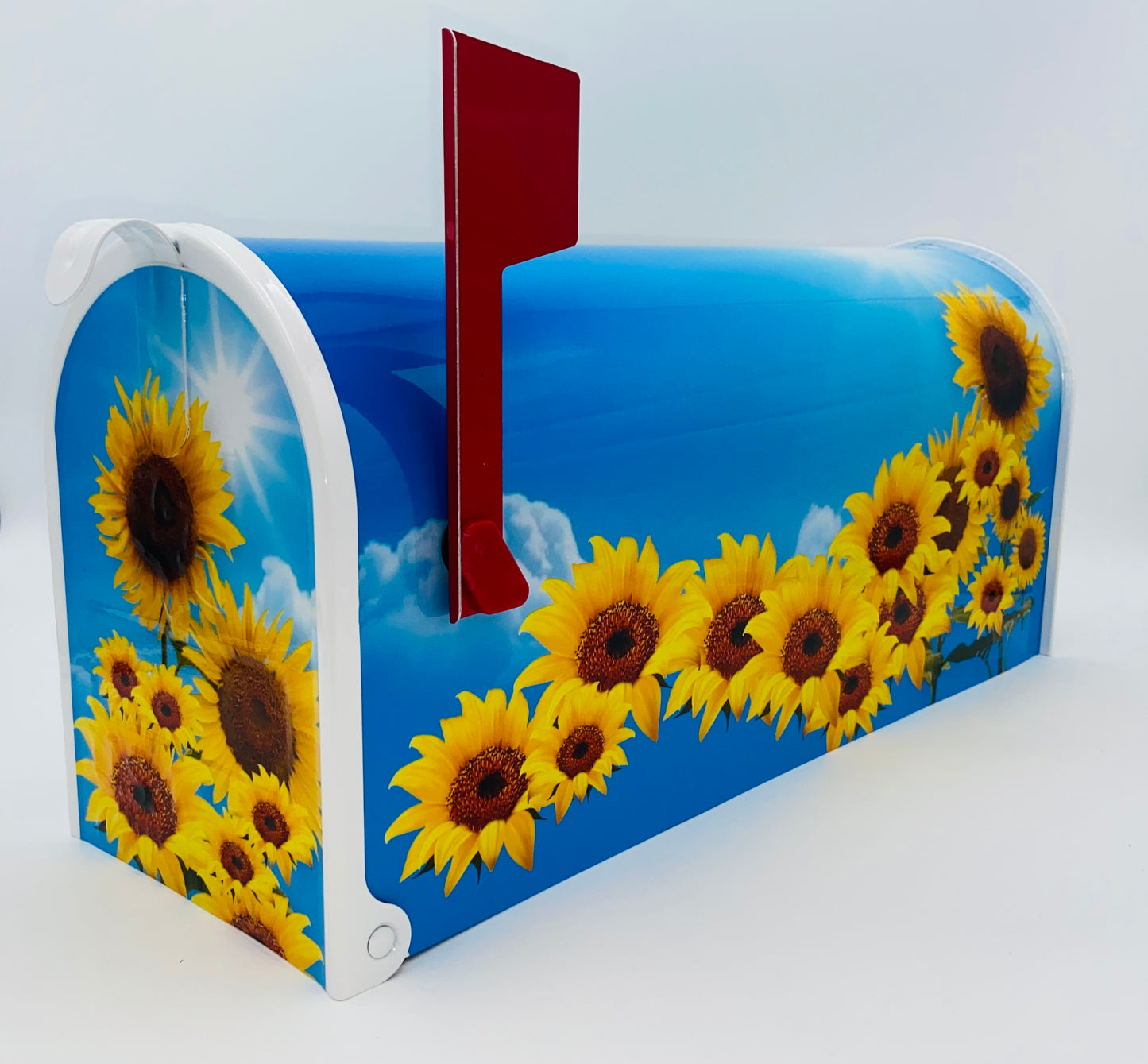 Sunflowers custom mailbox, flowers gift,  gift for mother, gift for dad