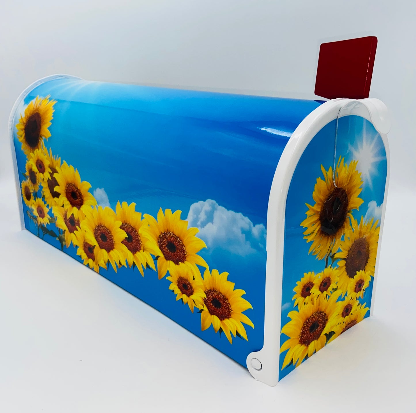 Sunflowers custom mailbox, flowers gift,  gift for mother, gift for dad