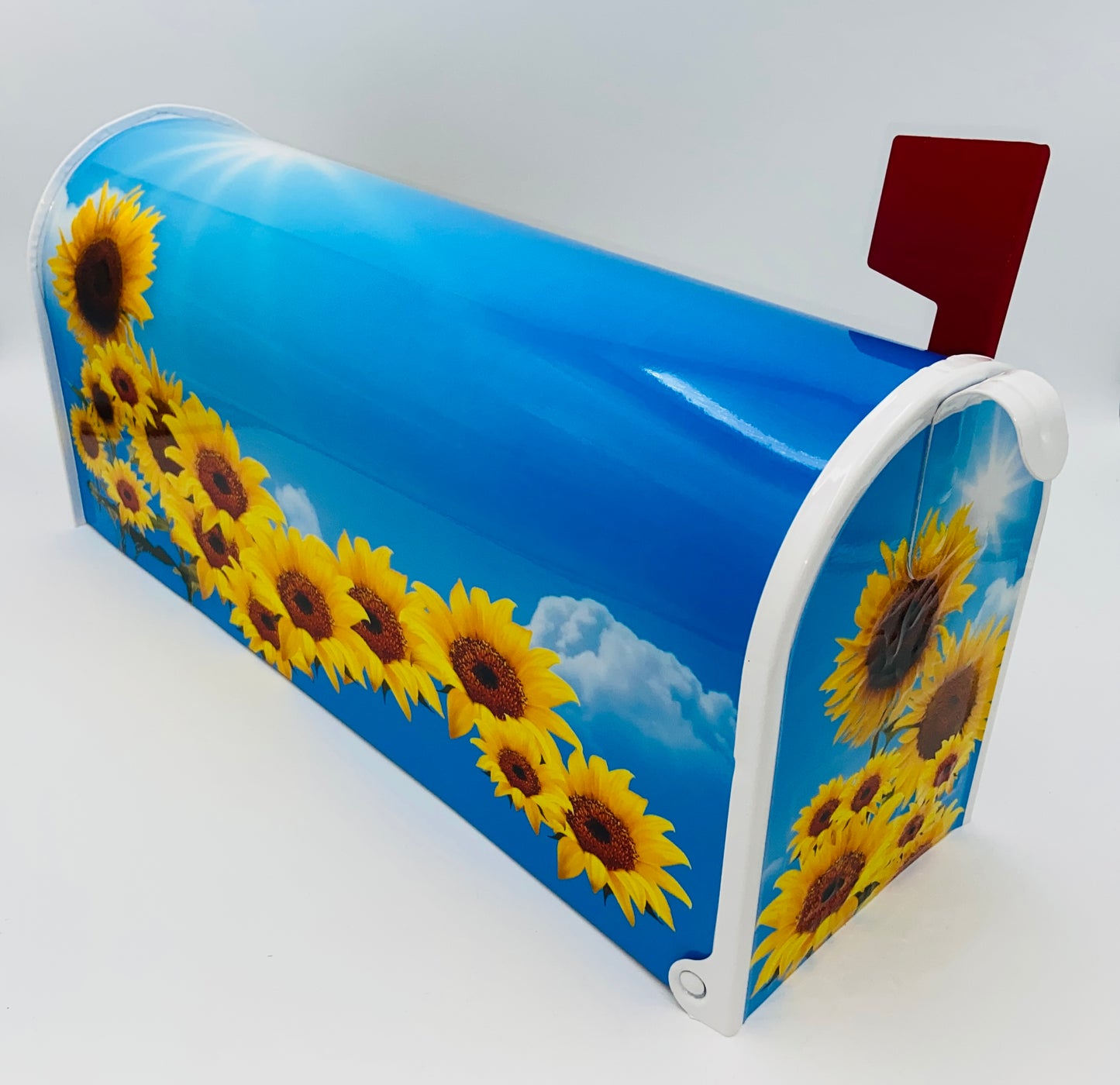 Sunflowers custom mailbox, flowers gift,  gift for mother, gift for dad