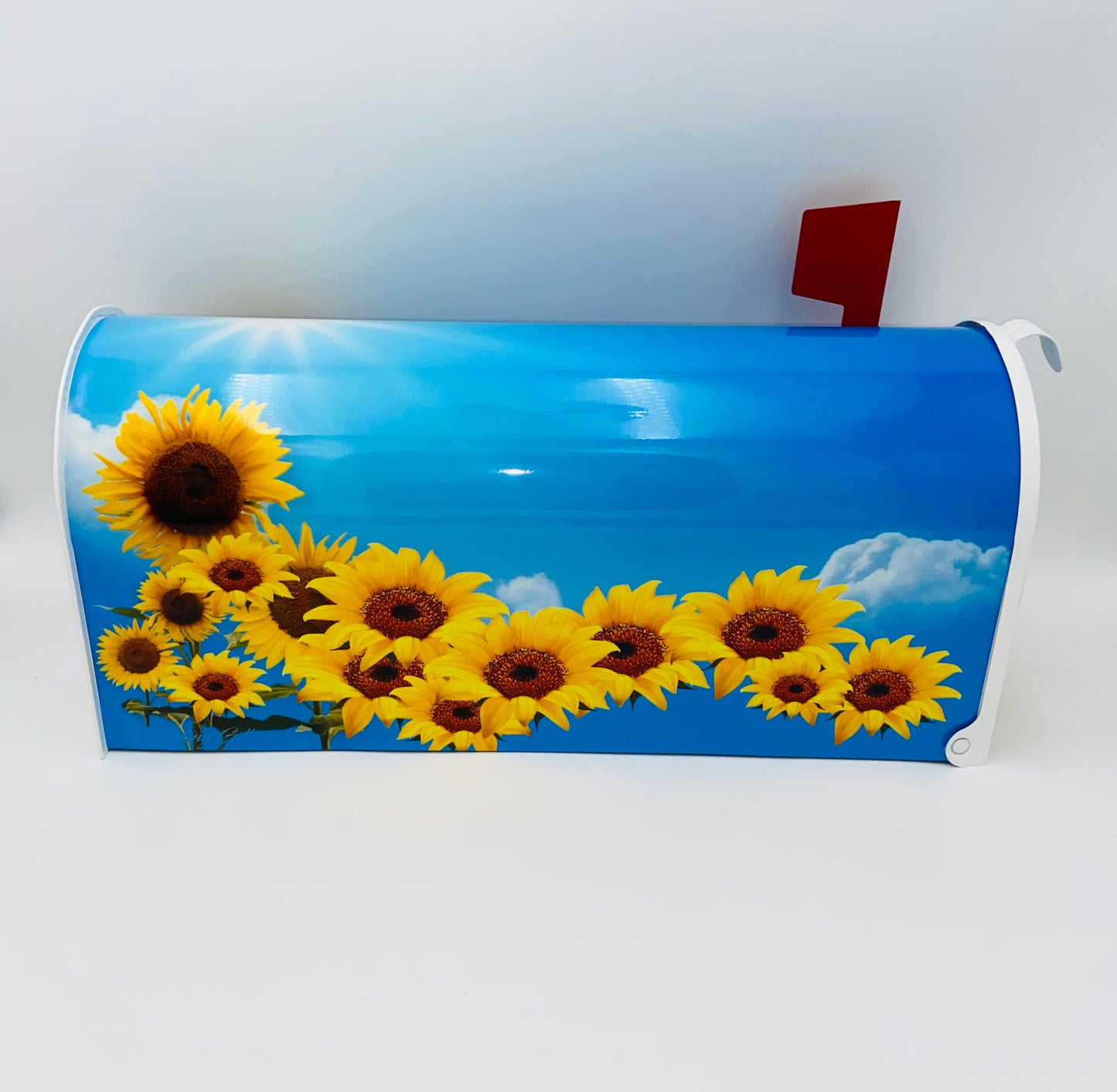 Sunflowers custom mailbox, flowers gift,  gift for mother, gift for dad