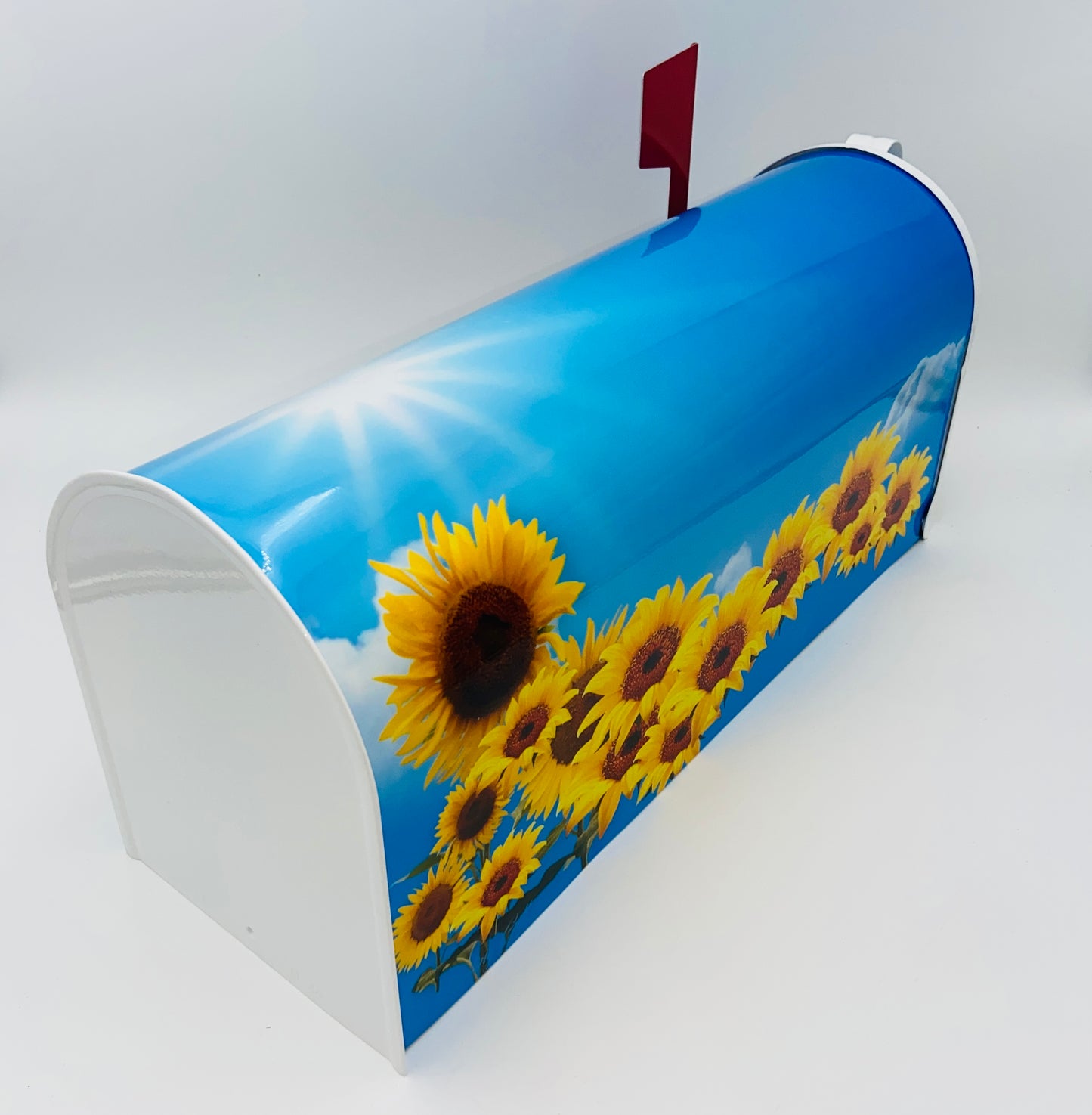 Sunflowers custom mailbox, flowers gift,  gift for mother, gift for dad