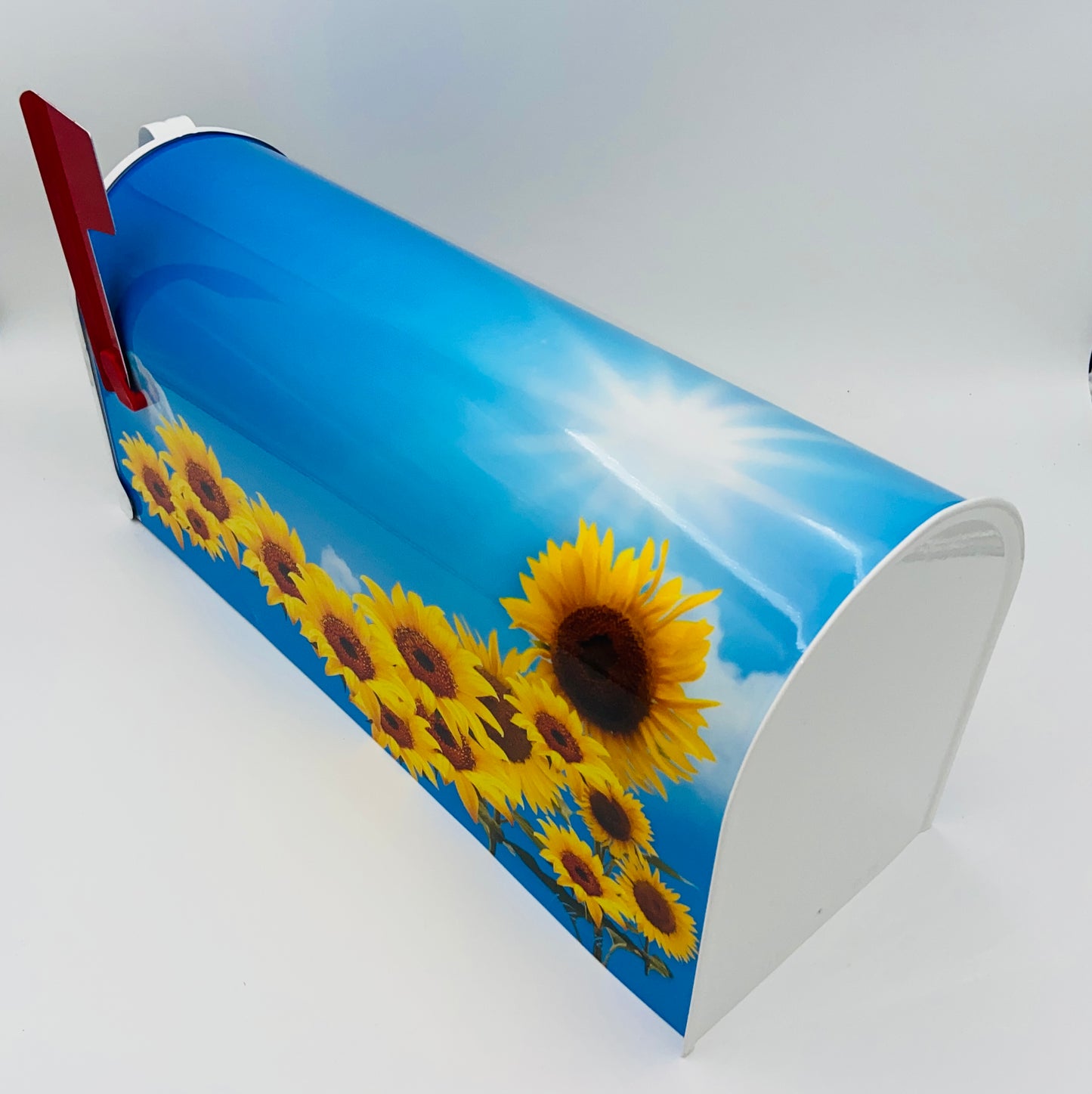 Sunflowers custom mailbox, flowers gift,  gift for mother, gift for dad