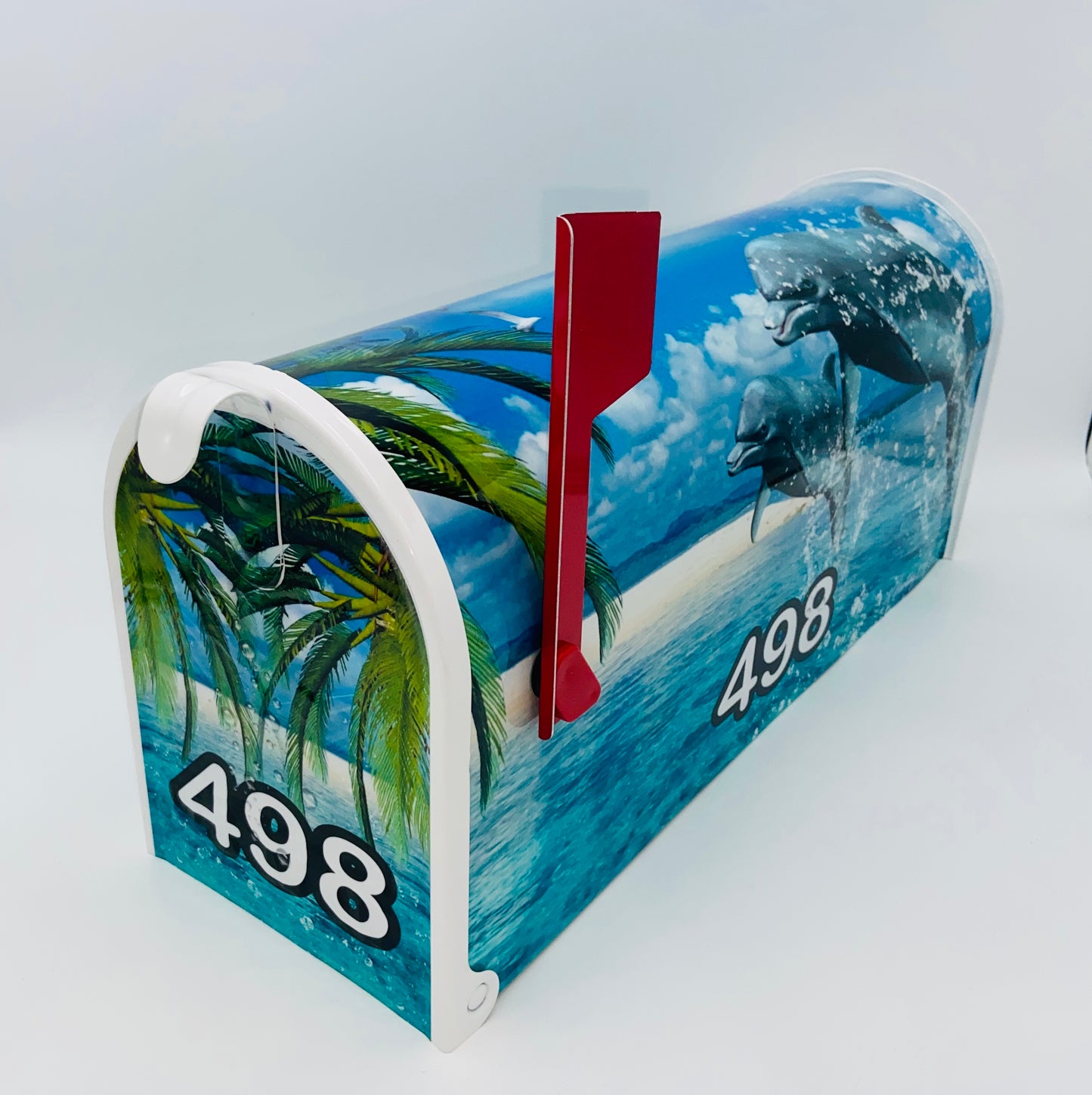 Dolphin Custom mailbox, Personalized Dolphins gift for Mom and Dad