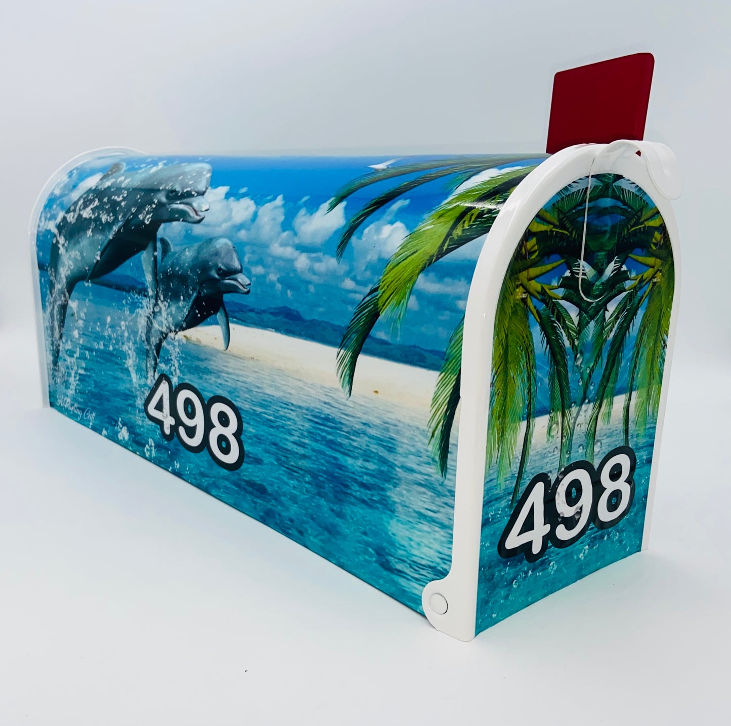 Dolphin Custom mailbox, Personalized Dolphins gift for Mom and Dad