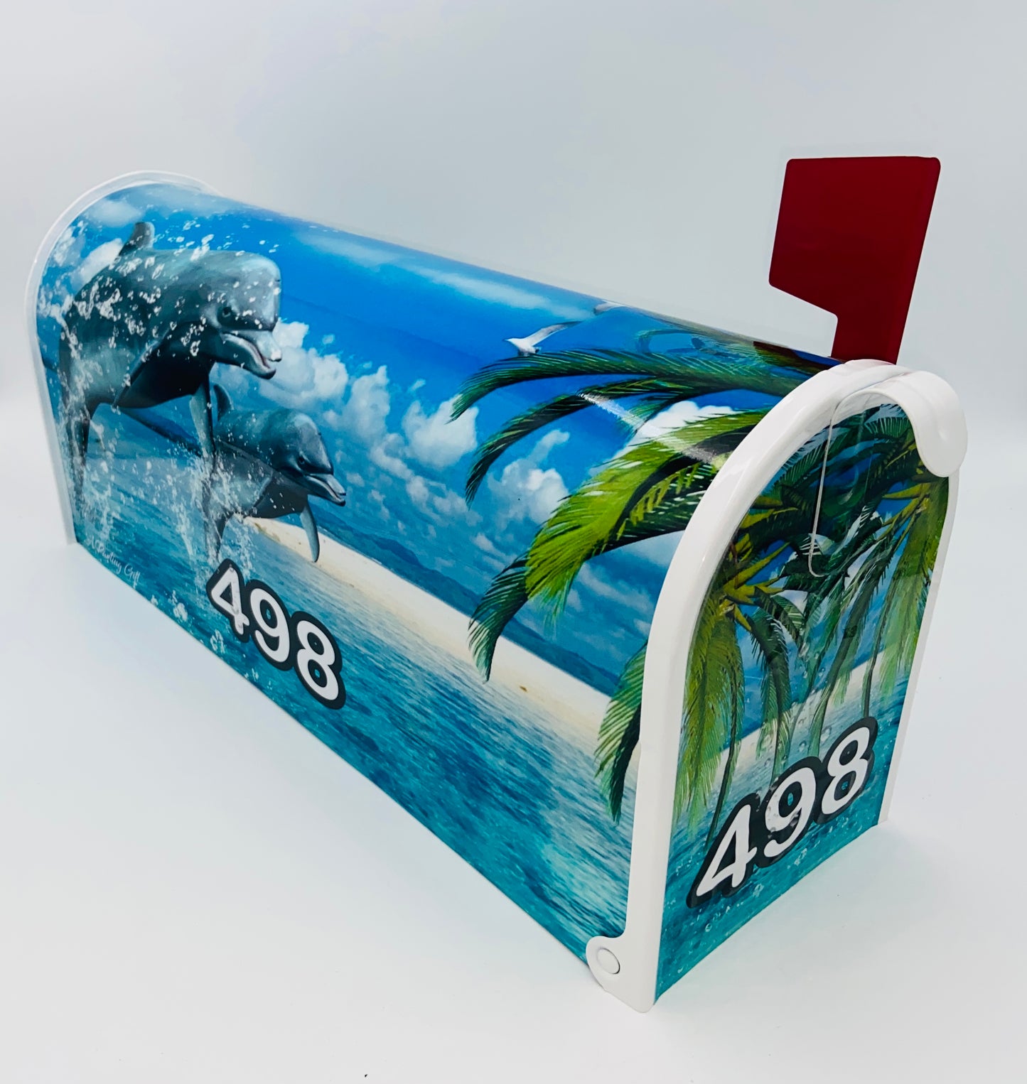 Dolphin Custom mailbox, Personalized Dolphins gift for Mom and Dad