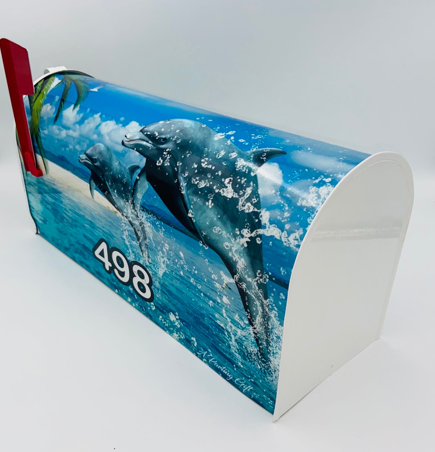 Dolphin Custom mailbox, Personalized Dolphins gift for Mom and Dad