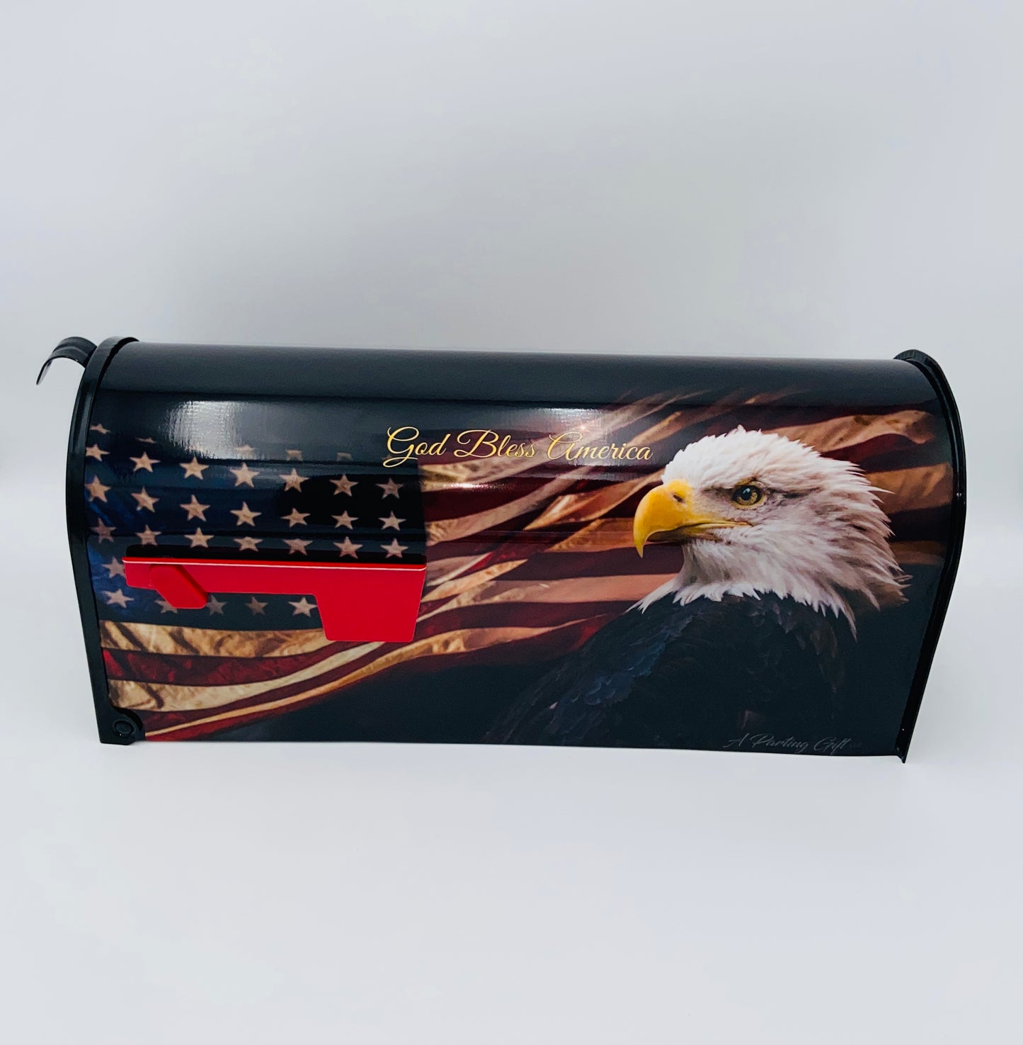 Patriotic Custom mailbox, Stars and stripes gift, Eagle,