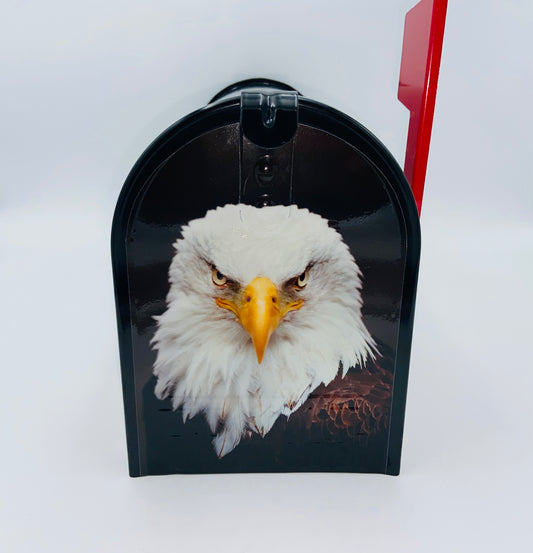 Patriotic Custom mailbox, Stars and stripes gift, Eagle,