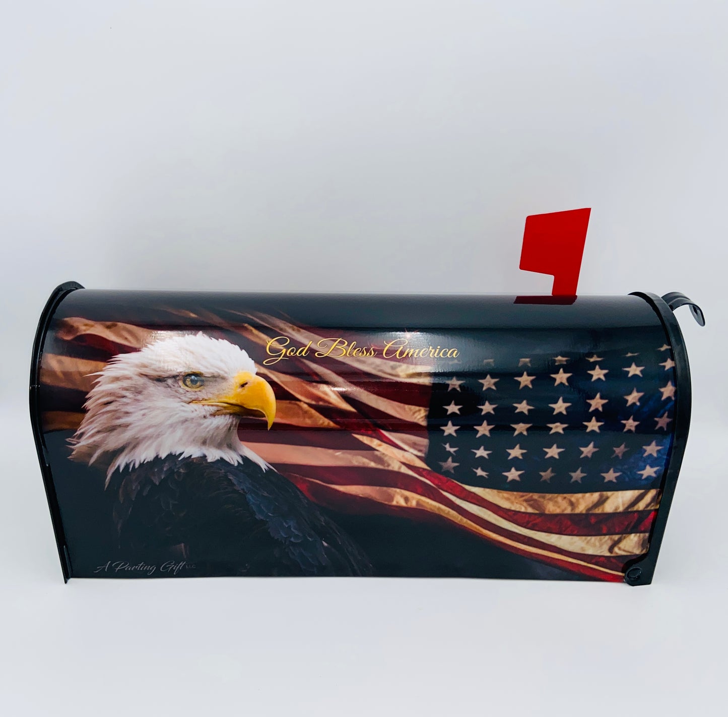 Patriotic Custom mailbox, Stars and stripes gift, Eagle,