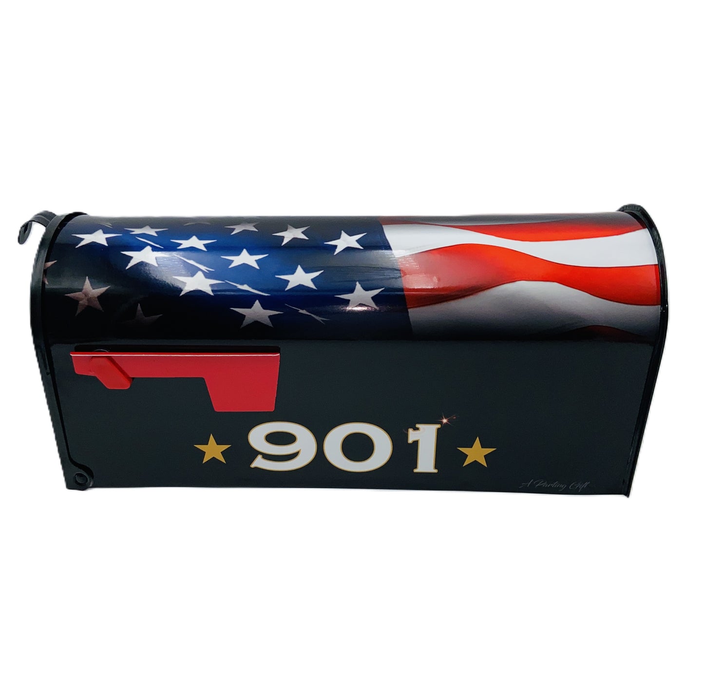 American Flag Custom Mailbox, Gift for Grandparents, Gift for Parents