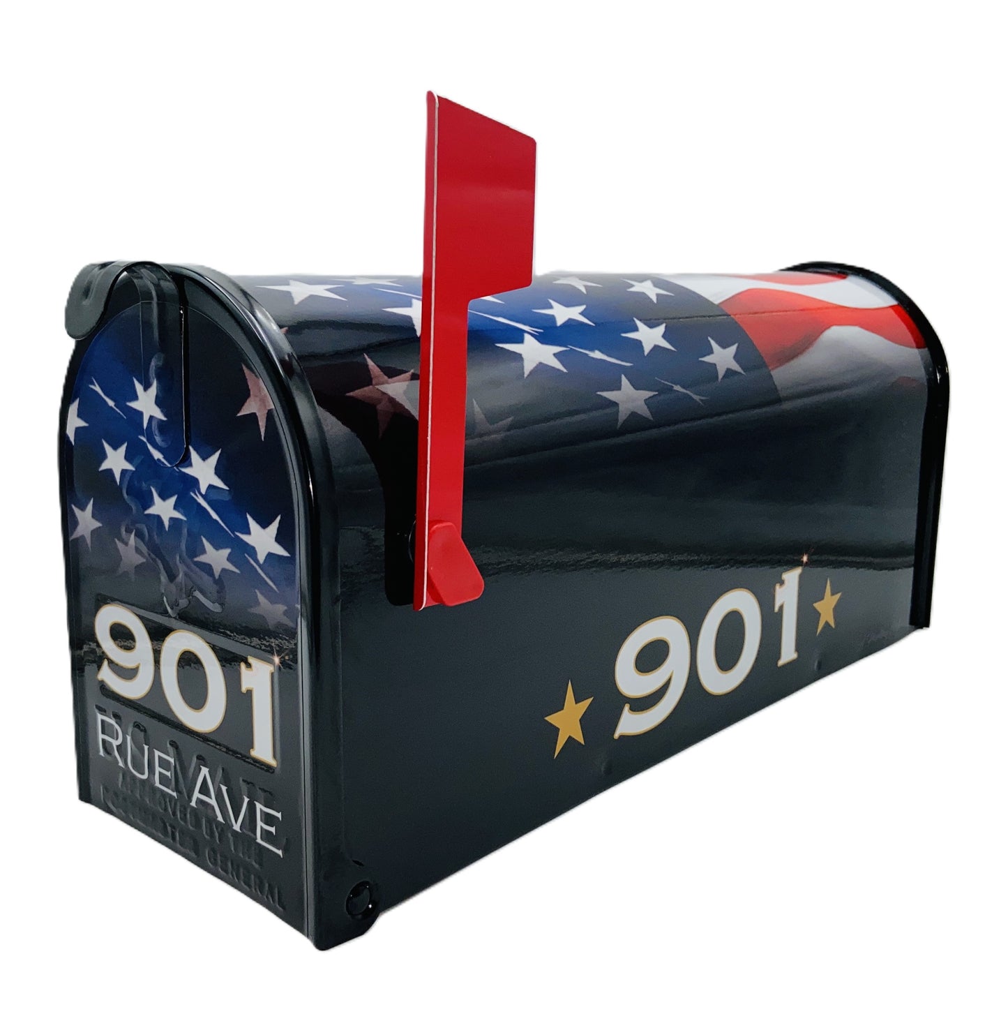 American Flag Custom Mailbox, Gift for Grandparents, Gift for Parents