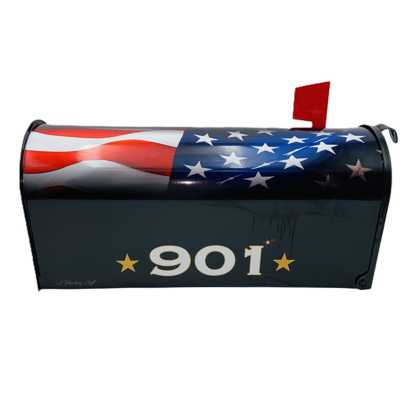 American Flag Custom Mailbox, Gift for Grandparents, Gift for Parents