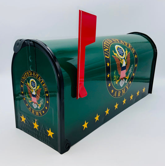 U.S. Army Custom Mailbox, Military Gift for Dad, Personalized Gift Mom