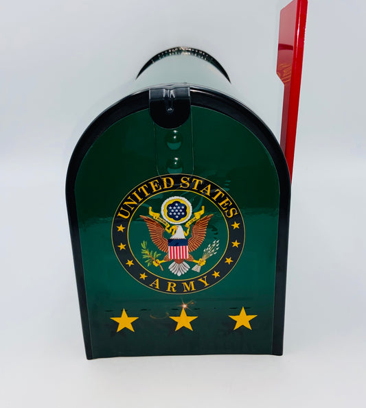 U.S. Army Custom Mailbox, Military Gift for Dad, Personalized Gift Mom