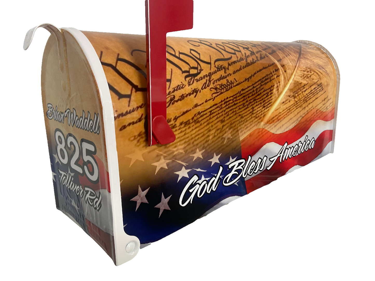 We the People Custom Mailbox, Stars and stripes gift, Eagle, Gift for Grandparent